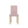 Pair of Velvet Light Pink Dining Chairs - New Haven