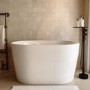 ALMOST PERFECT - Freestanding Japanese Soaking Deep Bath With Seat 1200 x 630mm - Niki