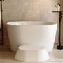 ALMOST PERFECT - Freestanding Japanese Soaking Deep Bath With Seat 1200 x 630mm - Niki