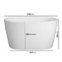 ALMOST PERFECT - Freestanding Japanese Soaking Deep Bath With Seat 1200 x 630mm - Niki