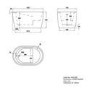 ALMOST PERFECT - Freestanding Japanese Soaking Deep Bath With Seat 1200 x 630mm - Niki