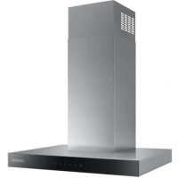 Refurbished Samsung NK24M5070BS 60cm Slimline Chimney Cooker Hood Stainless Steel With Black Glass