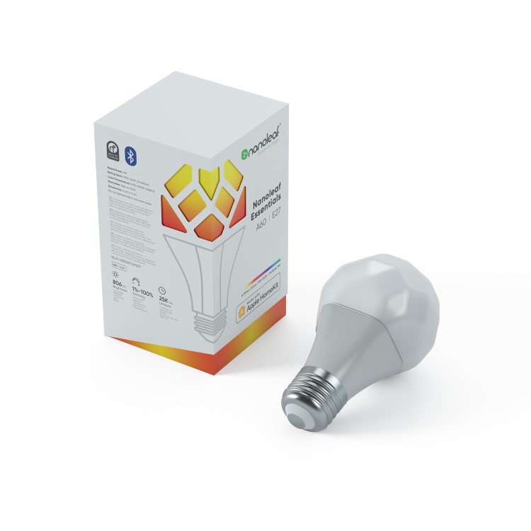 GRADE A1 - Nanoleaf Smart Colour Changing Bulb with E27 Screw Ending