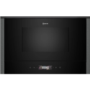 Neff N70 Built-In 900W Microwave with Left Hand Hinged Door - Graphite Grey