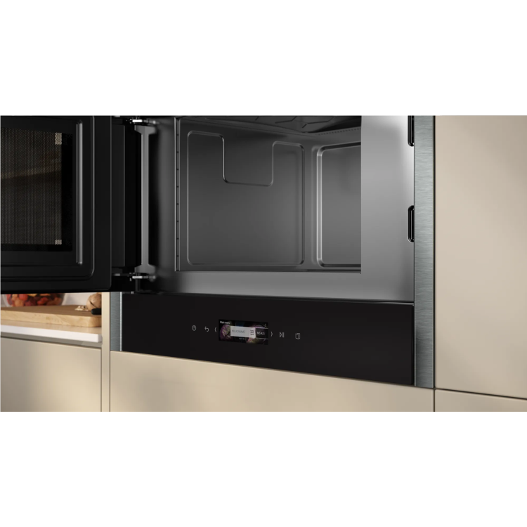 Neff N70 Built-In 900W Microwave with Left Hand Hinged Door - Graphite Grey