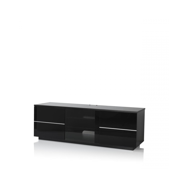 UK-CF New London TV Cabinet for up to 65" TVs - Black