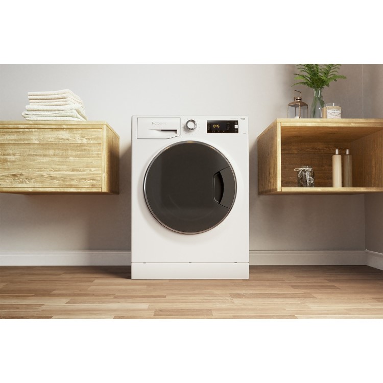 Refurbished Hotpoint NLLCD1044WDAWUKN Freestanding 10KG 1400 Spin Washing Machine White
