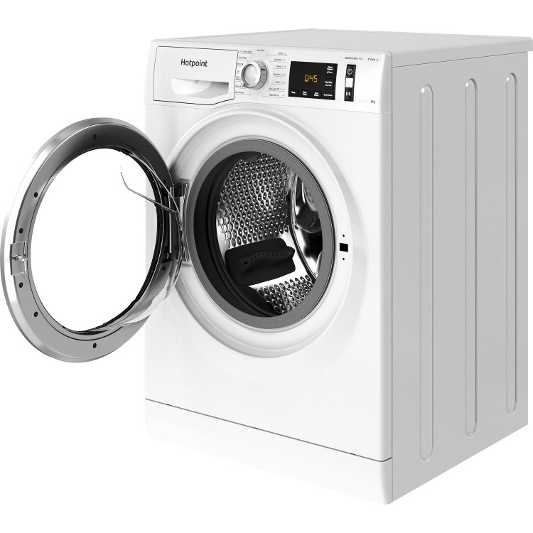 Refurbished Hotpoint NM11946WCAUKN Freestanding 9KG 1400 Spin Washing Machine White