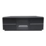 UK-CF New Milan Corner TV Unit for up to 75" TVs - Black