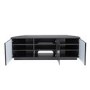 UK-CF New Milan Corner TV Unit for up to 75" TVs - Black