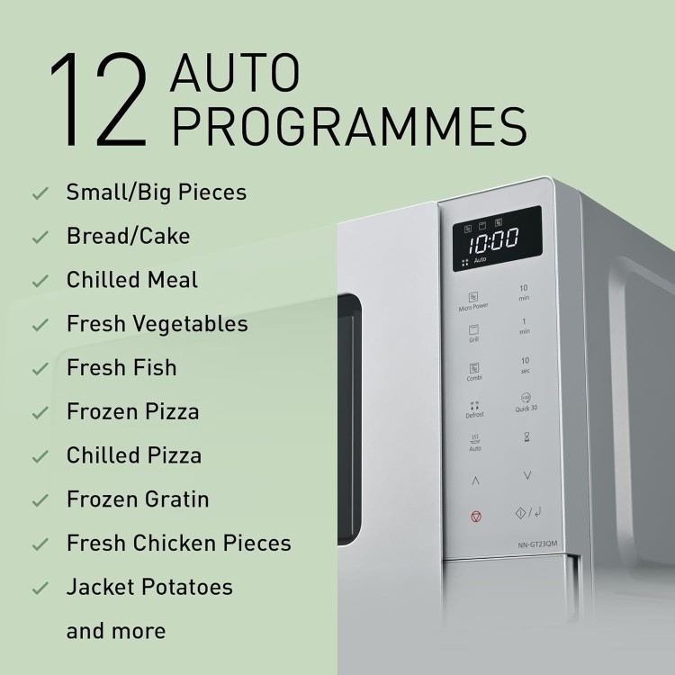 Panasonic NN-GT23QMBPQ 20L Litre Freestanding Microwave - Silver