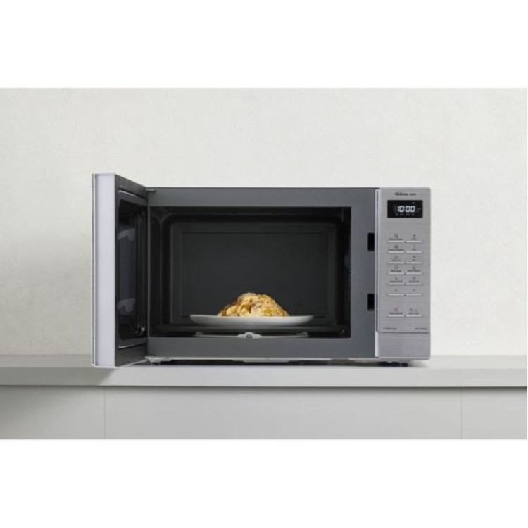 Panasonic NN-ST68QSBPQ 32L Solo Inverter Microwave Oven Silver – 1000W Family-Size Microwave with Inverter Technology Genius Sensor & Turbo Defrost