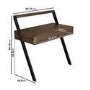 Brown Walnut Wall Mounted Desk with Drawer - Nico