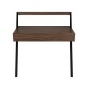 Brown Walnut Wall Mounted Desk with Drawer - Nico