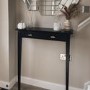 Extra Small & Narrow Black Console Table - 75cm - Noa