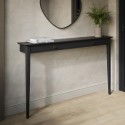 NOA006 Large & Narrow Black Console Table – 150cm - Noa