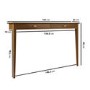 Large & Narrow Walnut Radiator Cover - 150cm - Noa
