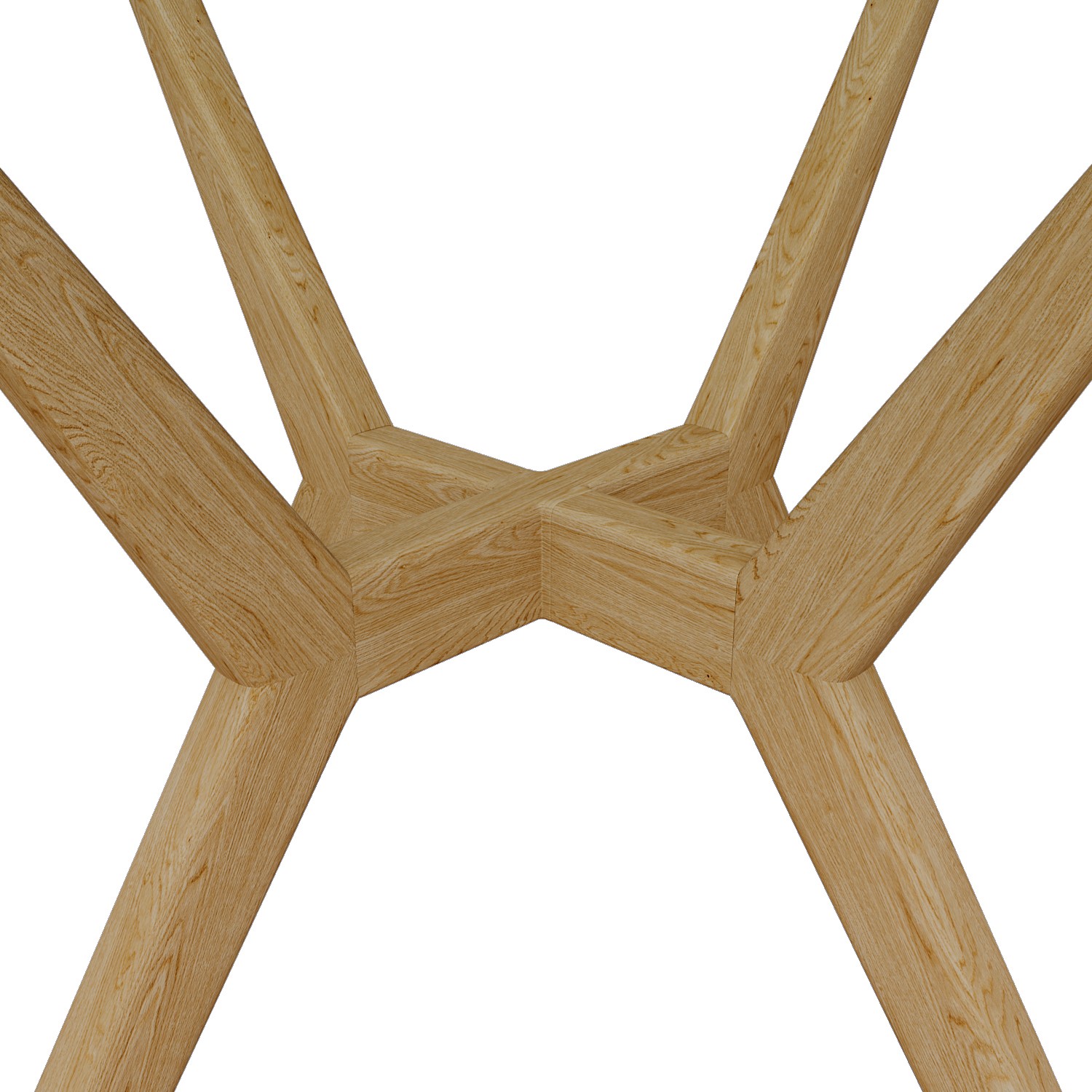 Round glass table with oak legs deals