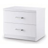 LPD Novello White High Gloss Bedside Cabinet