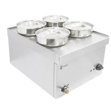 Refurbished Parry NPWB4 4 Pot Electric Wet Heat Countertop Bain Marie 4 x 4ltr Pots. 13 Amp
