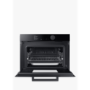 Refurbished Samsung Infinite NQ50T8939BK Compact Steam Combi 60cm Single Built In Electric Oven Black
