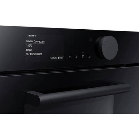 Refurbished Samsung Infinite NQ50T8939BK Compact Steam Combi 60cm Single Built In Electric Oven Black