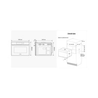 Refurbished Samsung Series 4 NQ5B4513GBS Built In 50L 900W Microwave Stainless Steel