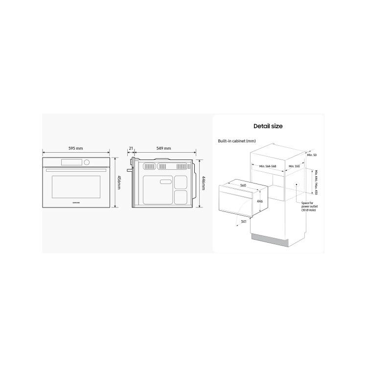 Samsung Series 4 Combination Microwave Oven - Stainless Steel
