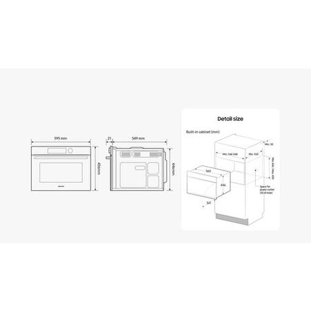 Samsung Series 6 Combination Microwave Oven - Navy Blue