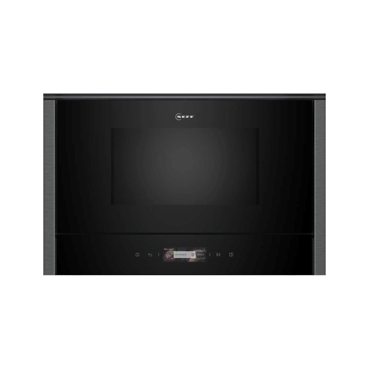 Neff N70 Built-In 900W Microwave with Right Hand Hinged Door - Graphite Grey