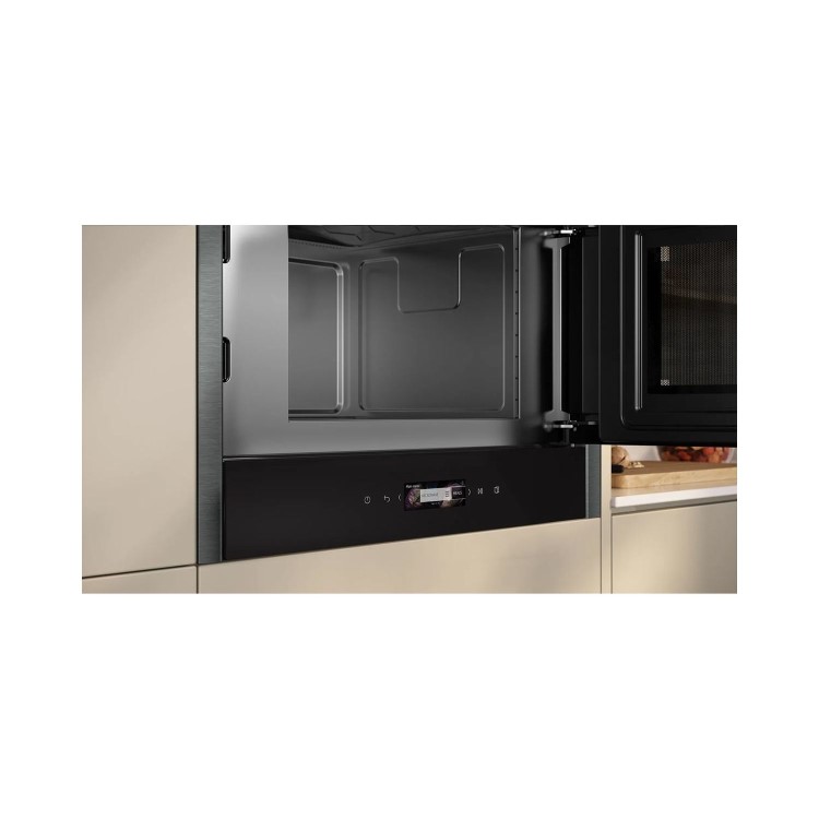 Neff N70 Built-In 900W Microwave with Right Hand Hinged Door - Graphite Grey