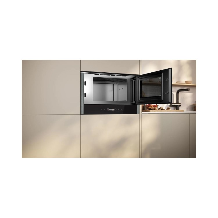 Neff N70 Built-In 900W Microwave with Right Hand Hinged Door - Graphite Grey
