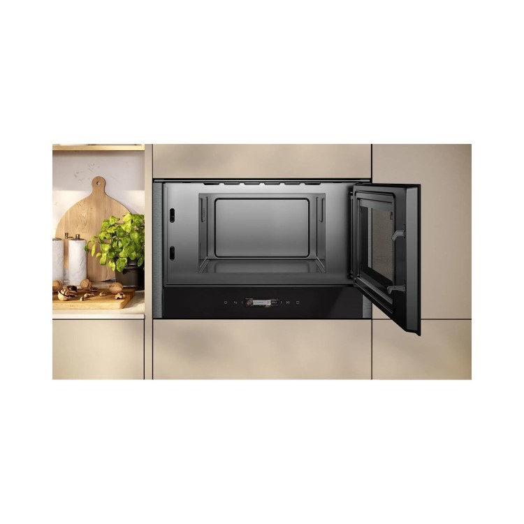 Neff N70 Built-In 900W Microwave with Right Hand Hinged Door - Graphite Grey
