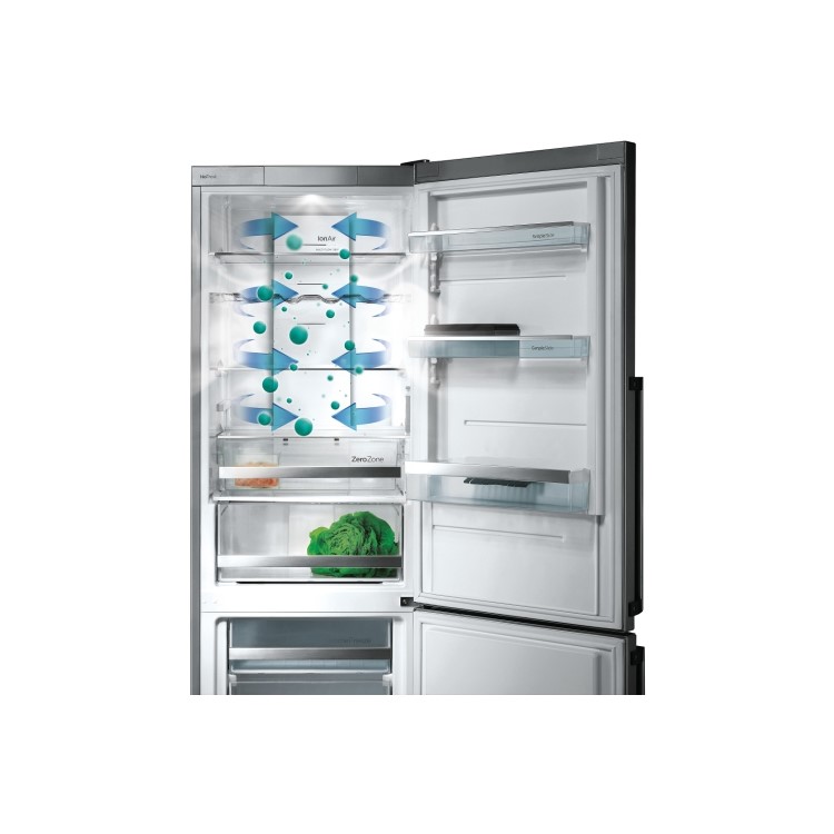 Gorenje NRK6192MXUK Advanced Line Frost Free Freestanding Fridge Freezer - 222L - 85L - 185cm - Stai