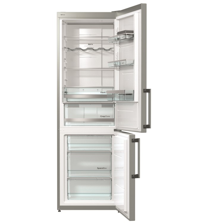 Gorenje NRK6192MXUK Advanced Line Frost Free Freestanding Fridge Freezer - 222L - 85L - 185cm - Stai
