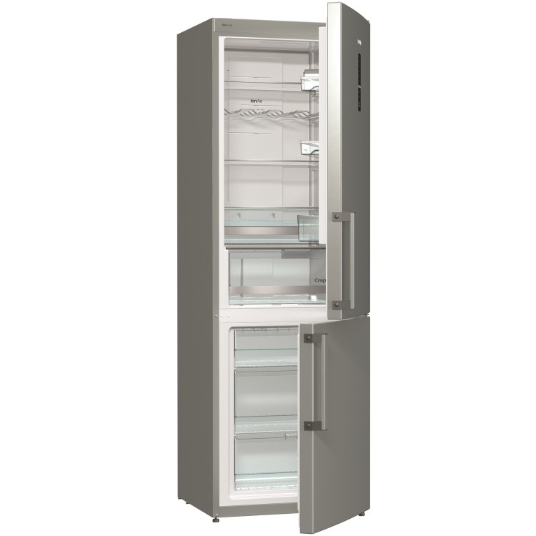 Gorenje NRK6192MXUK Advanced Line Frost Free Freestanding Fridge Freezer - 222L - 85L - 185cm - Stai