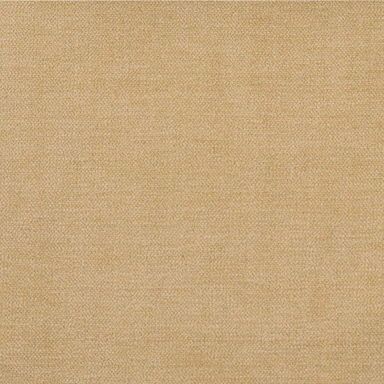 Butter Yellow Chenille Single Side-Lift Ottoman Bed with Curved Headboard - Nora