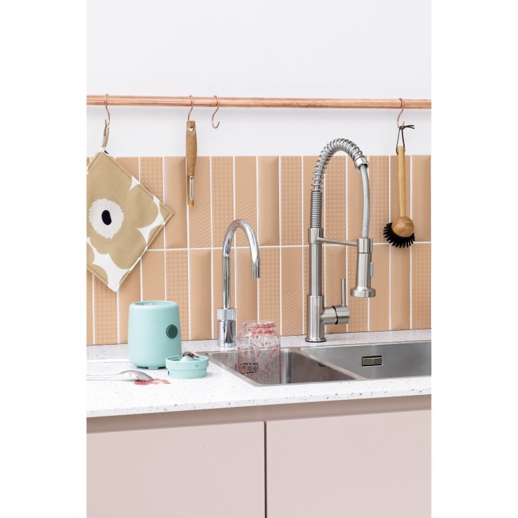 Quooker Nordic Instant Boiling Water Kitchen Tap - Stainless Steel Round Spout