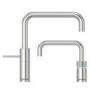 Quooker Nordic Instant Boiling Water Kitchen Tap - Stainless Steel Square Spout