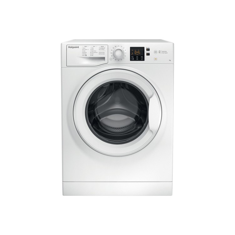 Refurbished Hotpoint NSWF743UW Freestanding 7KG 1400 Spin Washing Machine White
