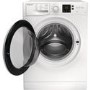 Refurbished Hotpoint NSWM1043CWUKN Freestanding 10KG 1400 Spin Washing Machine White