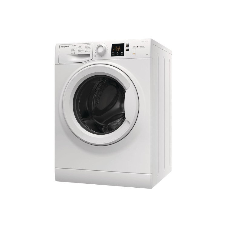 Refurbished Hotpoint NSWM1043CWUKN Freestanding 10KG 1400 Spin Washing Machine White