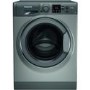 Refurbished Hotpoint NSWM742UGGUKN Freestanding 7KG 1400 Spin Washing Machine Graphite