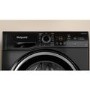 Refurbished Hotpoint NSWM843CBSUKN Freestanding 8KG 1400 Spin Washing Machine Black