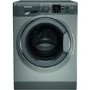 Refurbished Hotpoint NSWM843CGGUKN Freestanding 8KG 1400 Spin Washing Machine - Graphite