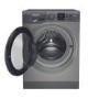 Refurbished Hotpoint AntiStain NSWM846GGUK Freestanding 8KG 1400 Spin Washing Machine Graphite