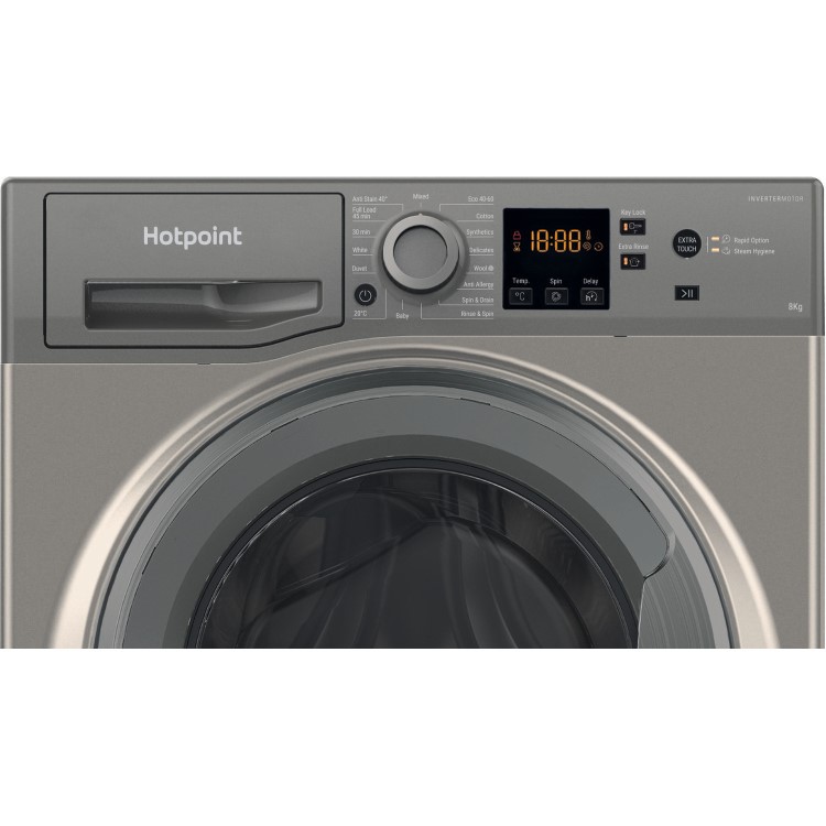Hotpoint AntiStain 8kg 1400rpm Washing Machine - Graphite