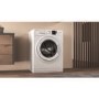 Refurbished Hotpoint NSWM863CWUKN Freestanding 8KG 1600 Spin Washing Machine With SteamHygiene White