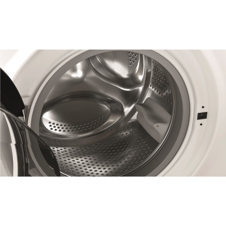Refurbished Hotpoint NSWM863CWUKN Freestanding 8KG 1600 Spin Washing Machine With SteamHygiene White