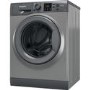 Refurbished Hotpoint NSWM864CGGUKN Freestanding 8KG 1600 Spin Washing Machine Graphite